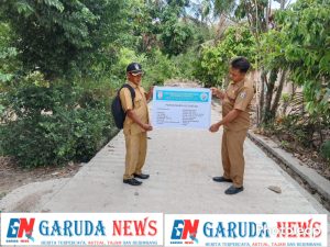 Pembangunan Rabat Beton di Dusun Sinar Jaya, Perwujudan Pencairan Dana Desa Tahap II Pekon Tanjung Rusia Timur.